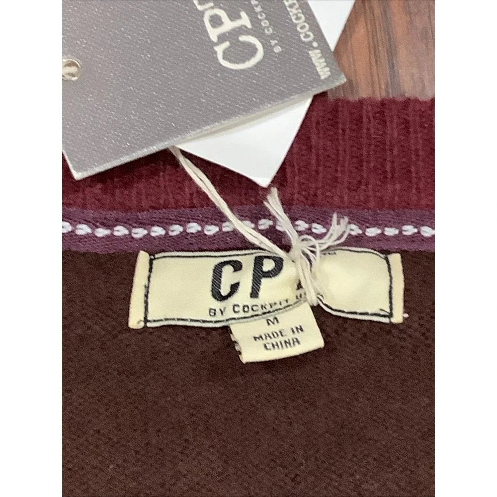 Cockpit USA Sweater Lambswool V Neck Pullover Mens Medium